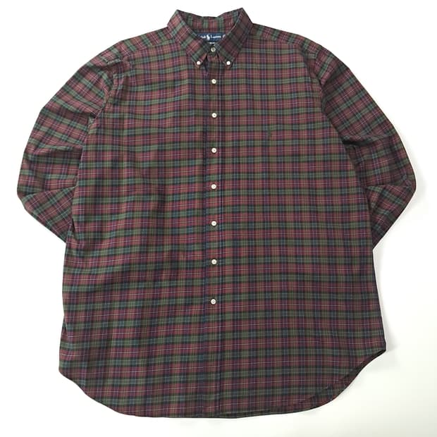 CK300 2XLT 폴로 90s 홍콩판 클래식 타탄체크 셔츠 남방