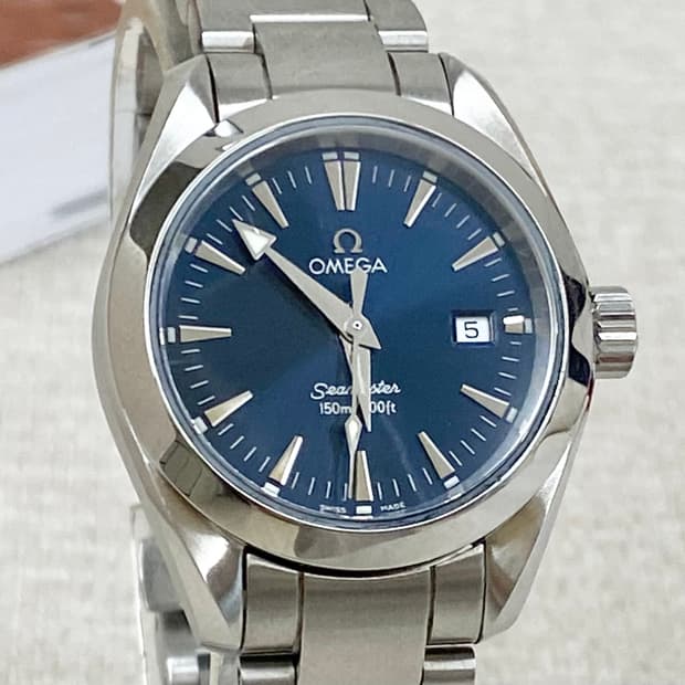 오메가 아쿠아테라 여성용 29mm 청판 쿼츠 2577.80 스틸