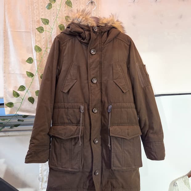 초코브라운 야상 점퍼