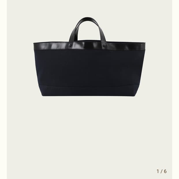 리본빛 르팡 핸들백 네이비