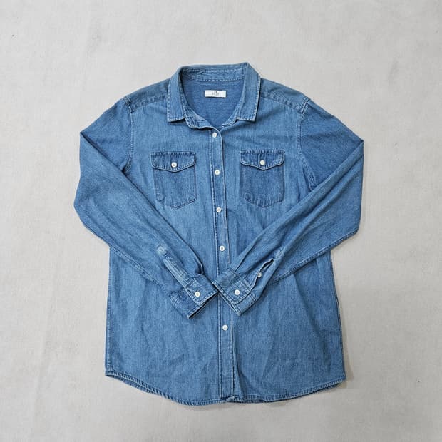 F 임블리 카라 데님 셔츠 0316Y