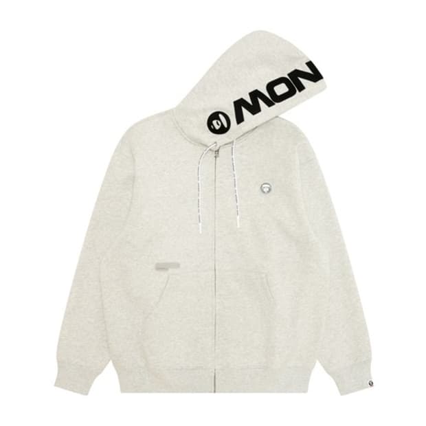 AAPE NOW ZIP UP HOODIE 에이프 후드집업 멜란지