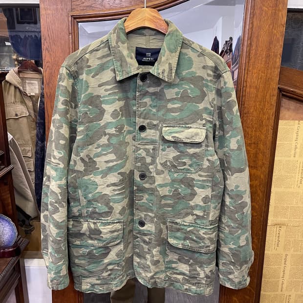 아스페시 자가드 카무플라주 워크자켓