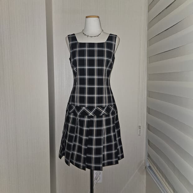 comme ca ism 히메 프레피 체크패턴 원피스