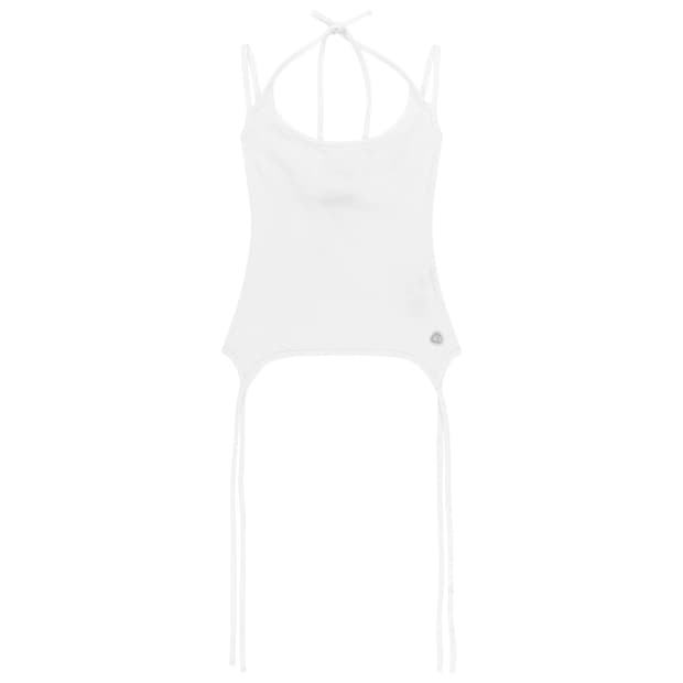코이세이오 나시 HALTER STRAP SLEEVELESS WHITE