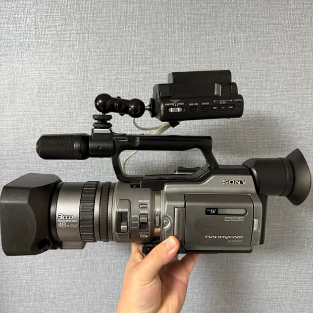 Sony DCR-VX2100 6mm 캠코더 HVR-DR60 테잎리스셋업