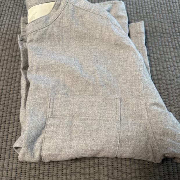 무인양품 오가닉코튼 헨리넥셔츠 M 