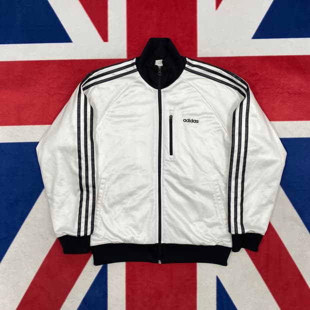 아디다스 흰검 져지자켓 100