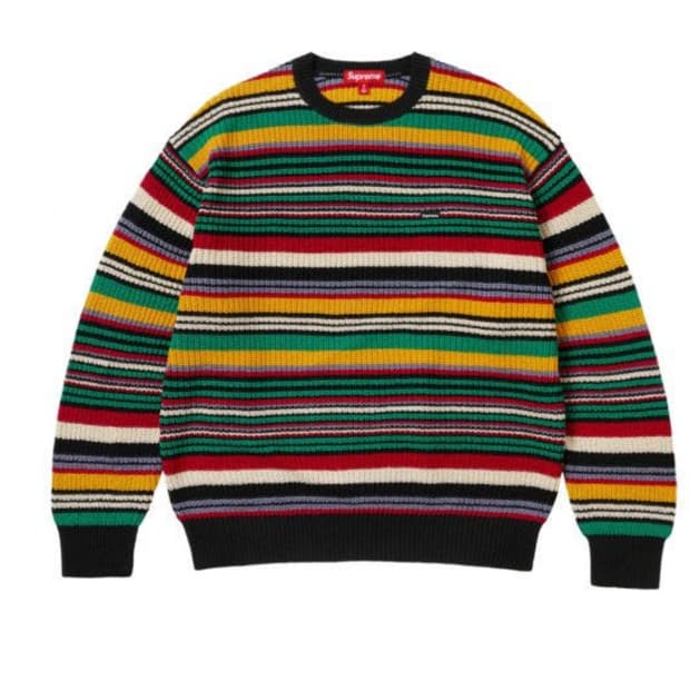 슈프림 스몰 박스 립드 스웨터 멀티컬러 - 23FW