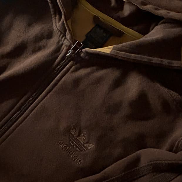 아디다스 두쫀쿠 브라운 밤티 후드집업