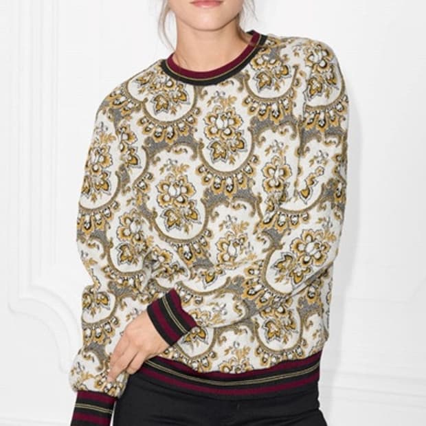 앤아더스토리즈 플로랄 스웨터