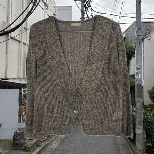 vintage rabbit cardigan