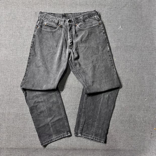 리 흑청 데님팬츠(32)