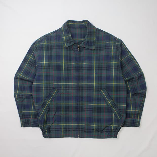 90s 노티카 블랙 와치 스윙탑 자켓