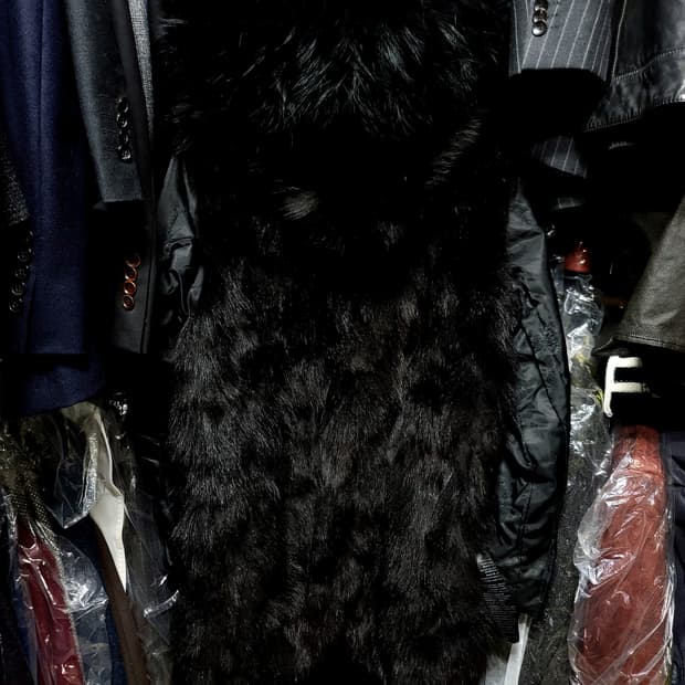 미스터앤미세스퍼 블랙 풀바디 폭스퍼 야상 패딩 점퍼 100~105