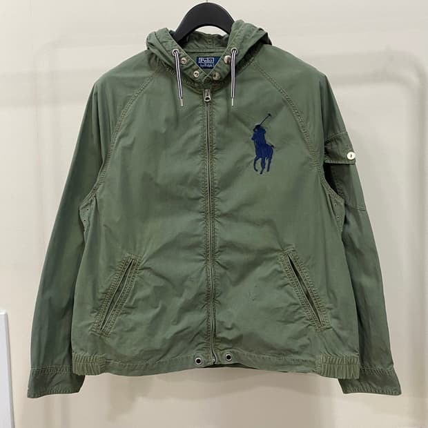 폴로 랄프로렌 빅포니 후드 밀리터리 자켓