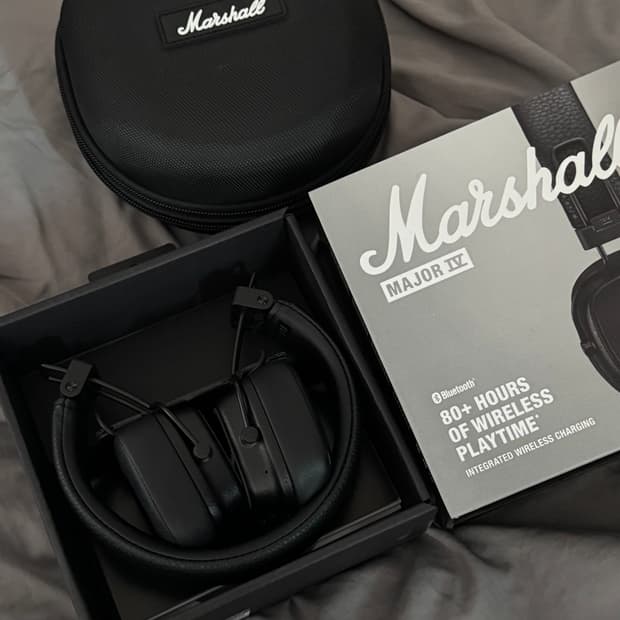 마샬 Major IV 블랙 헤드폰 (마샬 메이저4)