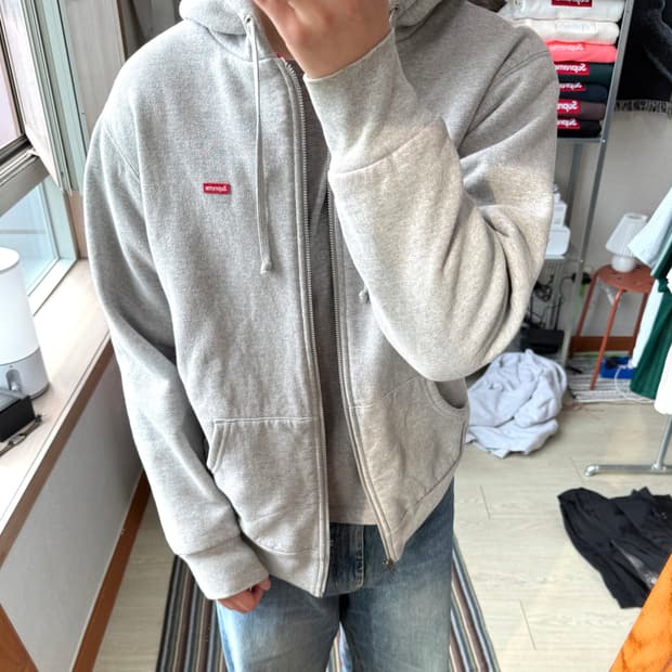 슈프림 스몰로고 후드집업