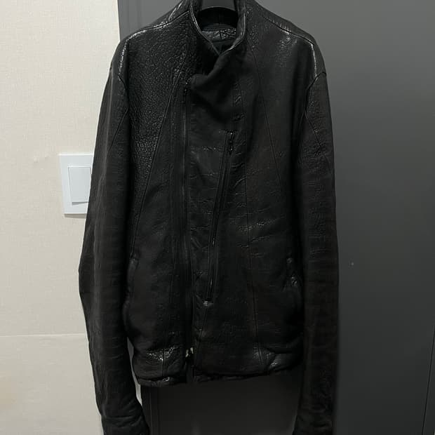 Julius 14-15FW Assymetric Leather Jacket