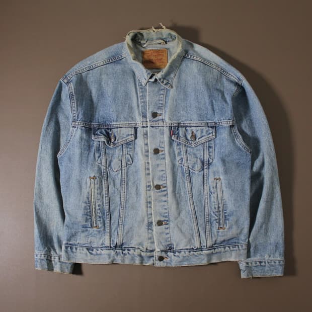90s Levi’s 리바이스 70507 데님 트러커 자켓 L004