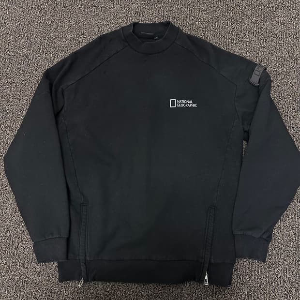 내셔널지오그래픽 기모 맨투맨 블랙 95(M)