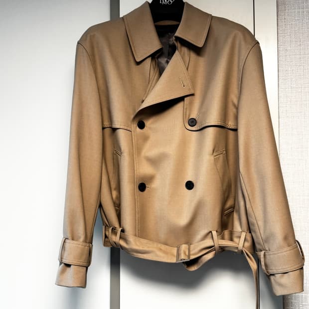 엘무드 하프트렌치 코트 46