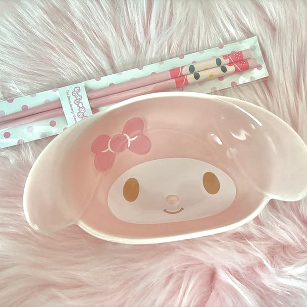 마이멜로디 그릇 접시 