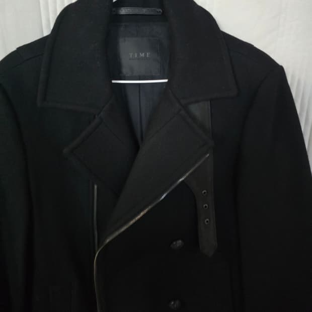 TIME 블랙 라이더 코트