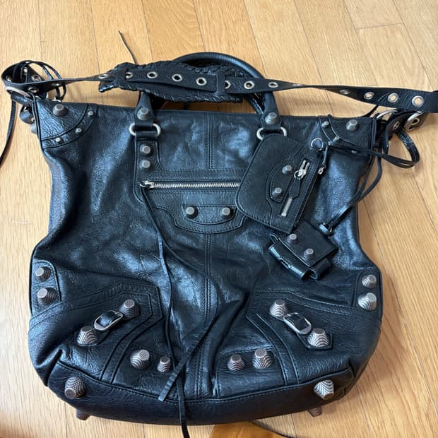 발렌시아가 르카골 미디엄 토드백 남겅 크로스백