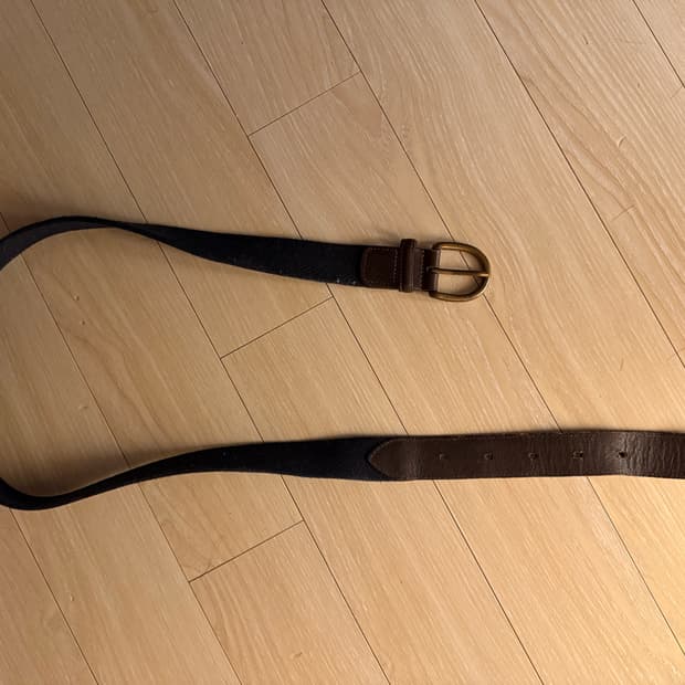 유니클로 남성 면 네이비색 벨트 (허리 32~38)