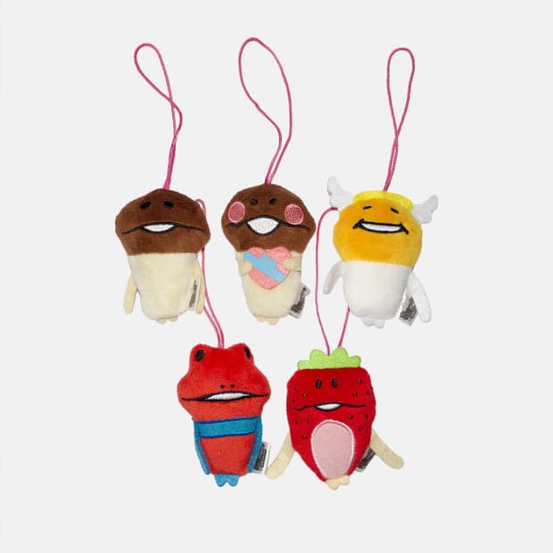 나메코 클리너 마스코트 스트랩 키링 인형 5종