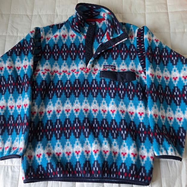 파타고니아 신칠라 스냅티 풀오버 스웨터 아즈텍 블루 xs