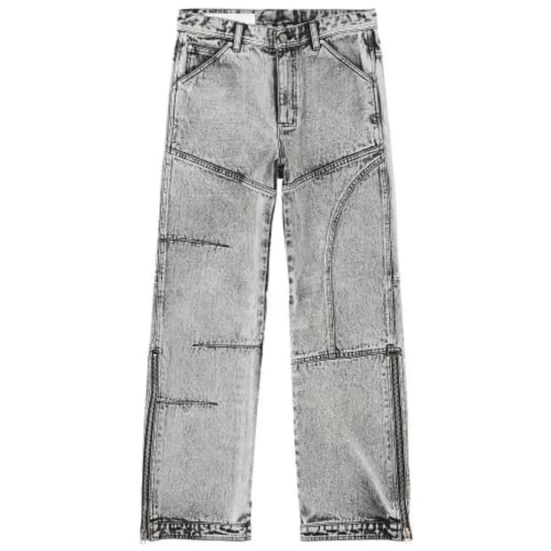 앤더슨벨 블리치 지퍼 데님 팬츠 S