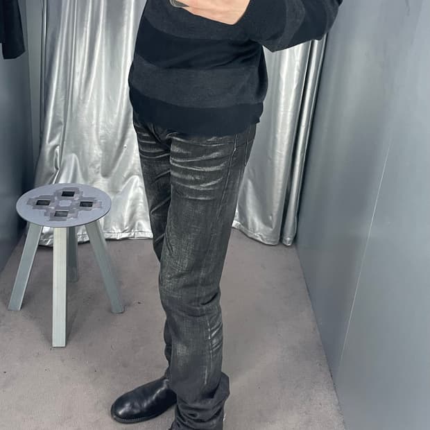 dior homme 03aw luster claw mark denim 