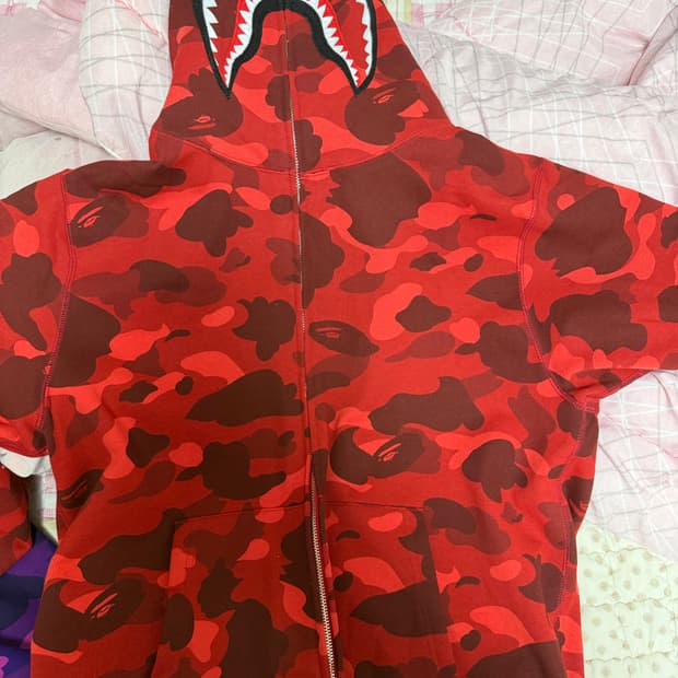 베이프 적계 샤크후드(후드집업)