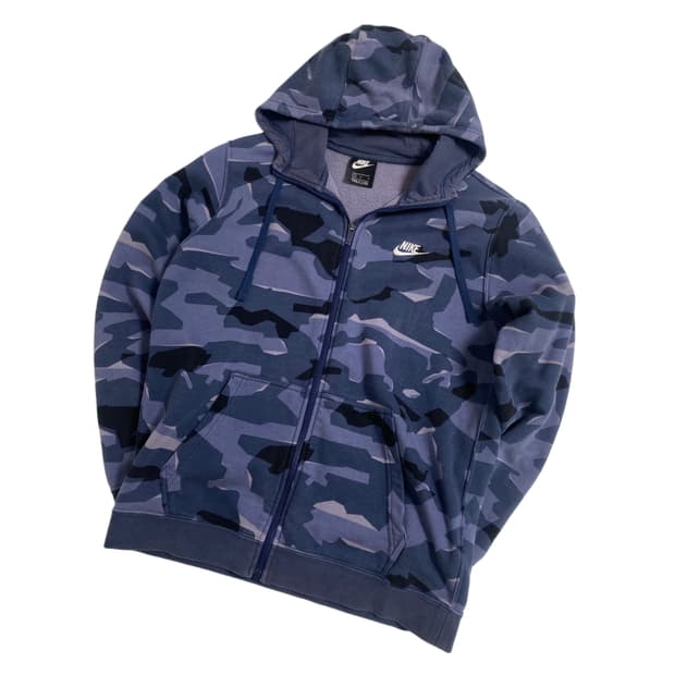 나이키 후드집업 블루카모