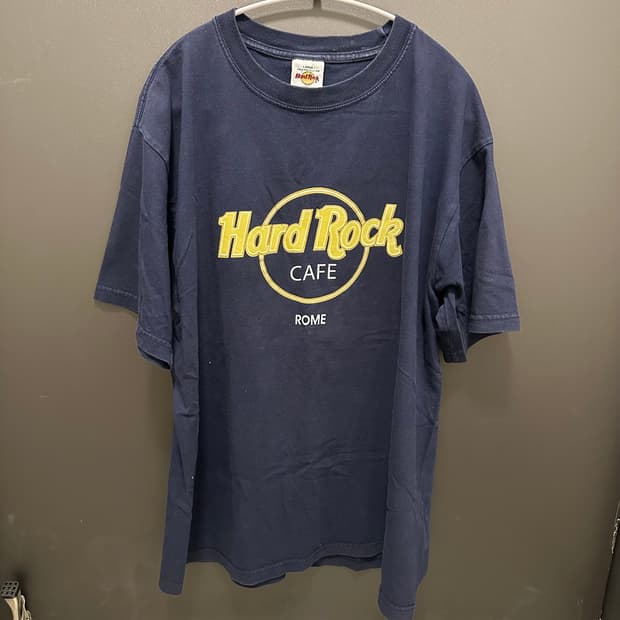 빈티지 하드락 반팔 그래픽 티셔츠 로마 L