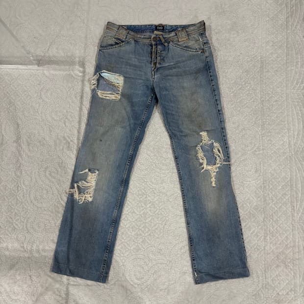 D&G 돌체앤가바나 아카이브 디스트레스드 데님