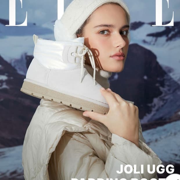 ELLE 엘르 여성 어그 패딩 부츠  250(3.5cm굽)