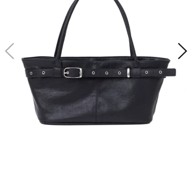 여밈 벨티브 보트백 토트백 블랙