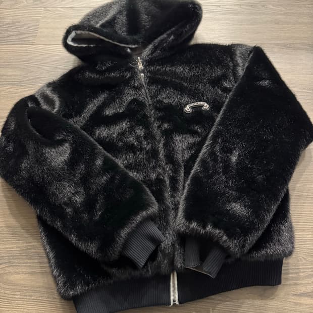 베드 블러드 미스틱11 리버시블 퍼 후드 자켓 - 화이트/블랙