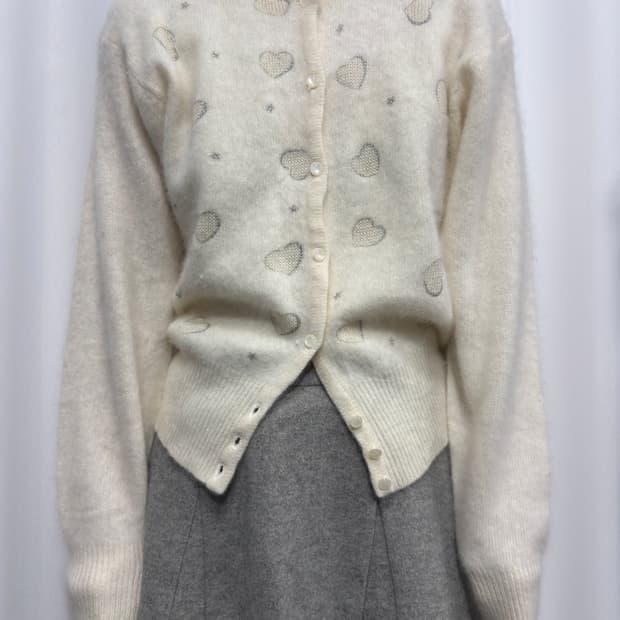 heart knit cardigan