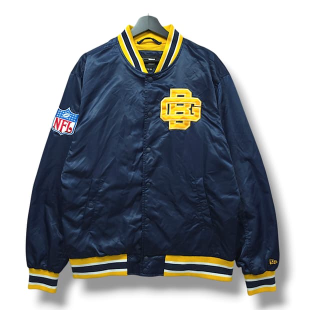 [100] 뉴에라 NFL 그린베이 패커스 새틴 스타디움 자켓