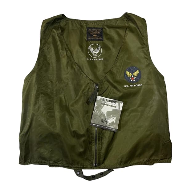 알파인더스트리 90‘s E-1 밀리터리 베스트 자켓