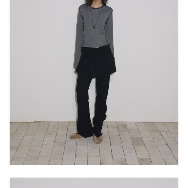 이어닝 리버서블 티셔츠 블랙