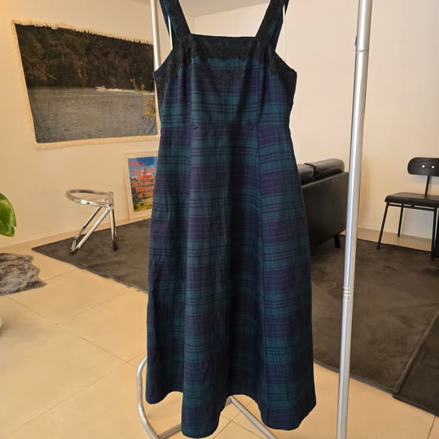 axes femme 체크원피스