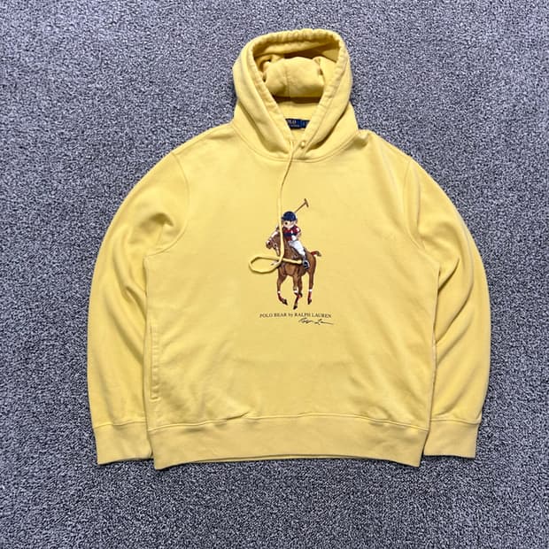 폴로(POLO RalphLauren) 옐로우 폴로 베어 후드티