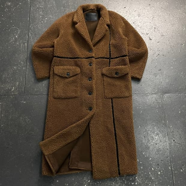 마뗑킴 테디베어 롱코트