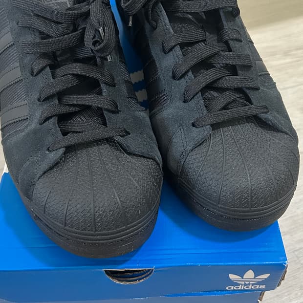 아디다스 슈퍼스타 코듀라 가죽 올블랙