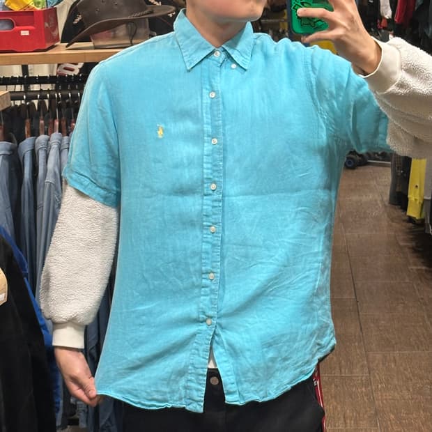 [HI] 폴로 랄프로렌 반팔셔츠 스카이블루